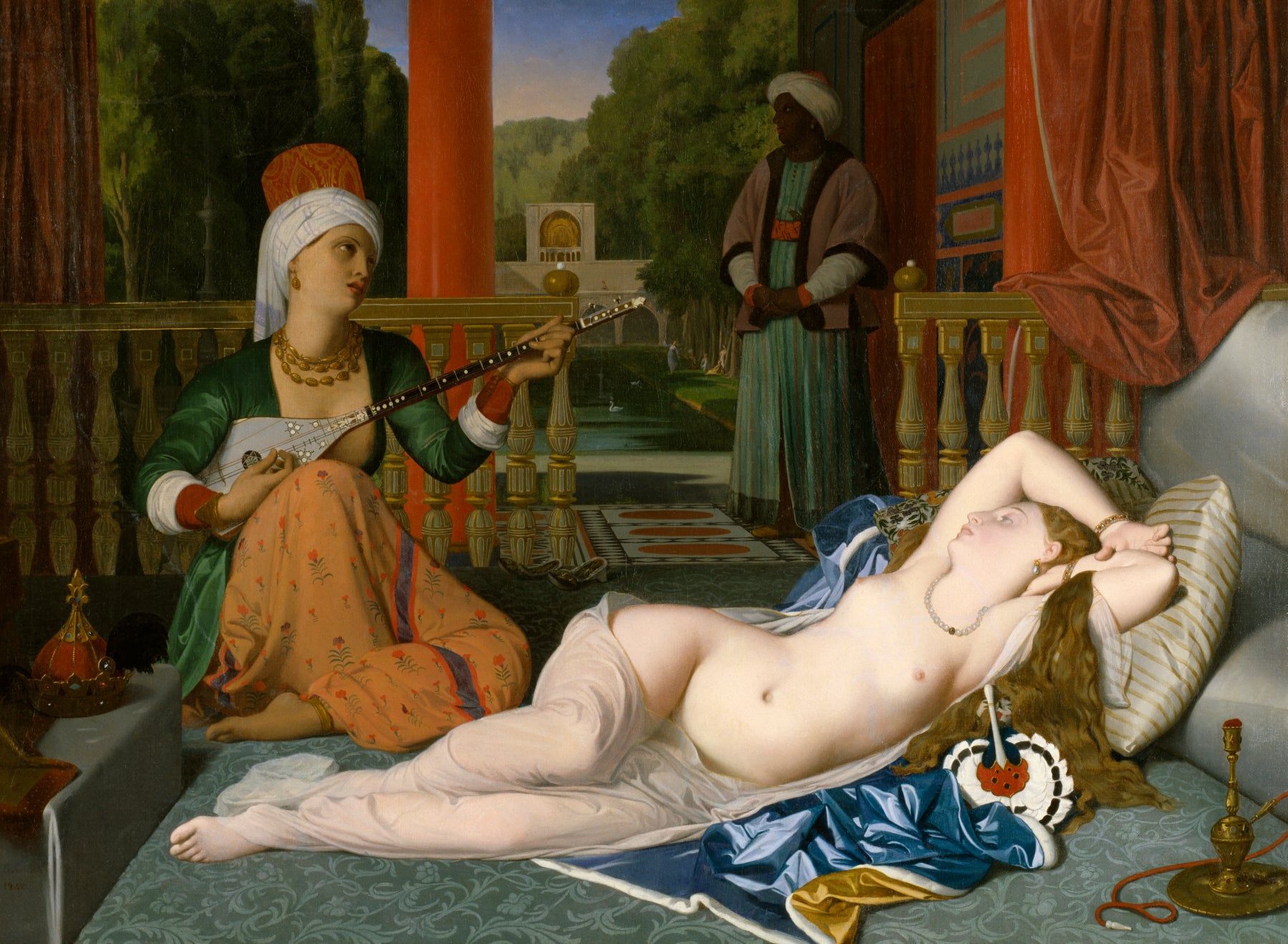 L'Odalisque à l'esclave - Hippolyte Flandrin