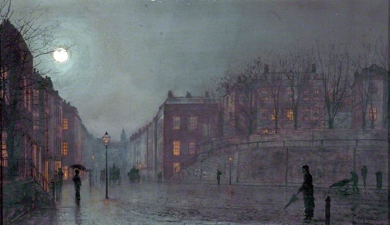 Une vue de Hampstead, Londres - John Atkinson Grimshaw