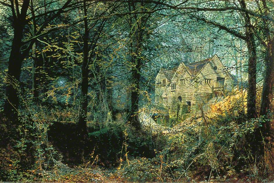 Gloire d'automne : Le vieux moulin - John Atkinson Grimshaw