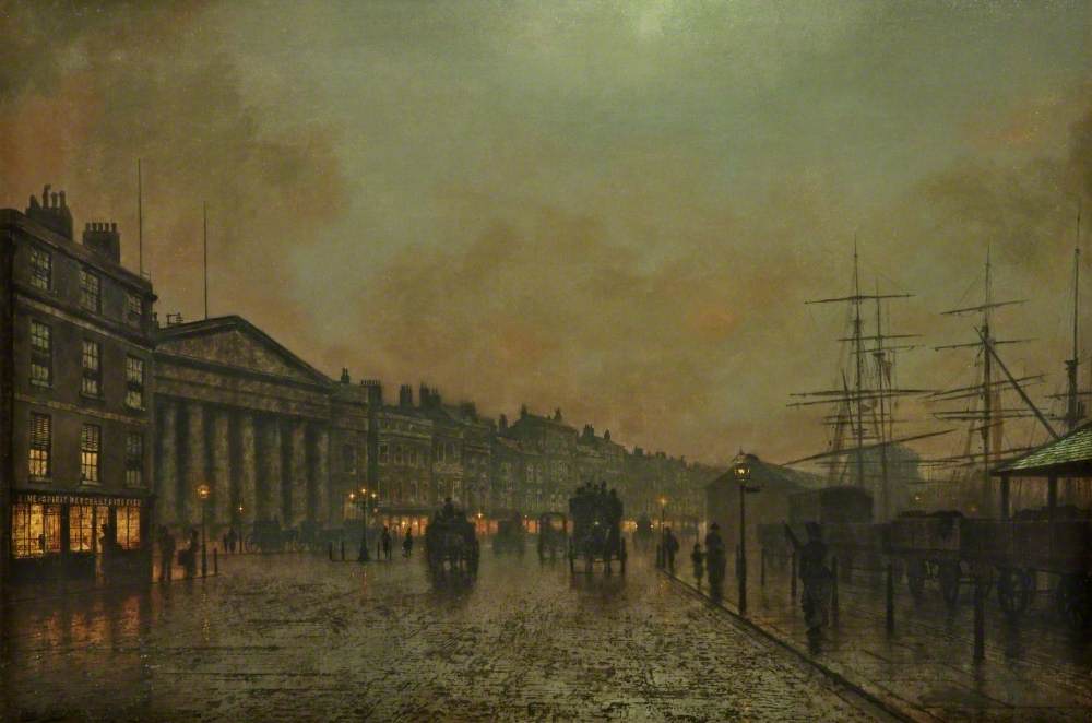 La douane de Liverpool, vue vers le sud - John Atkinson Grimshaw