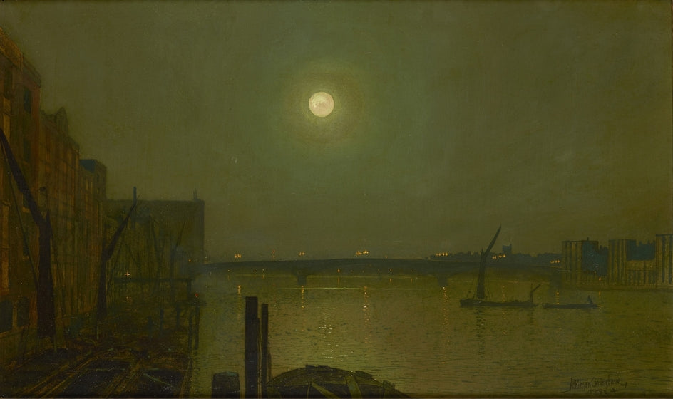 Vue du pont de Southwark la nuit - John Atkinson Grimshaw