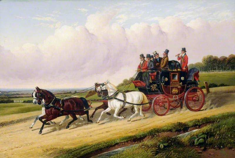 Halifax Royal Mail Coach, Doncaster, Yorkshire du Sud - John Frederick Herring, Sr.