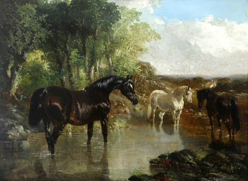 La jument poulinière - John Frederick Herring, Sr.