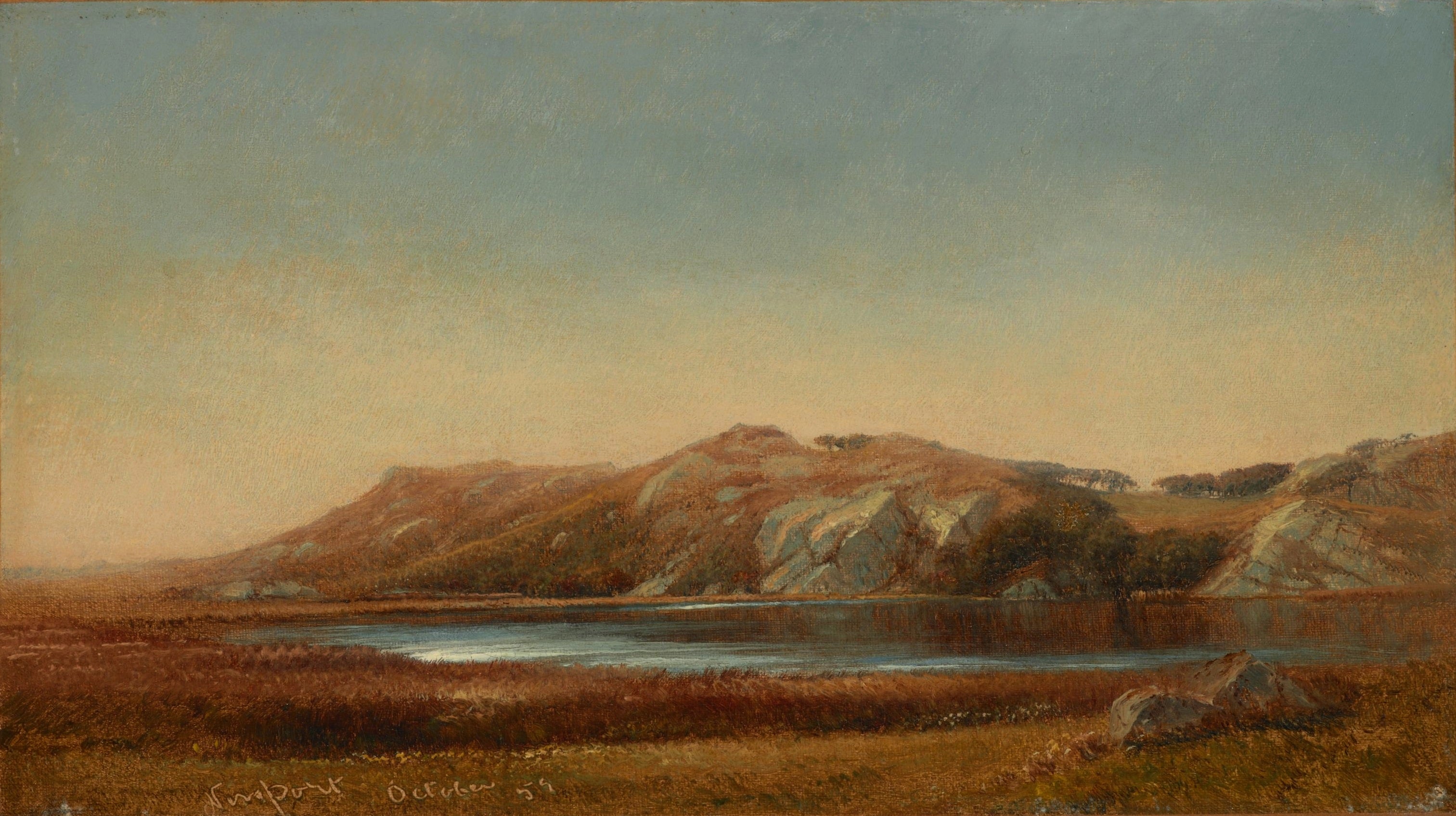 L'étang d'Almy, Newport, Rhode Island - John Frederick Kensett