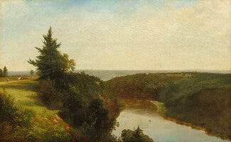 Vue sur le Genesee près du mont Morris - John Frederick Kensett