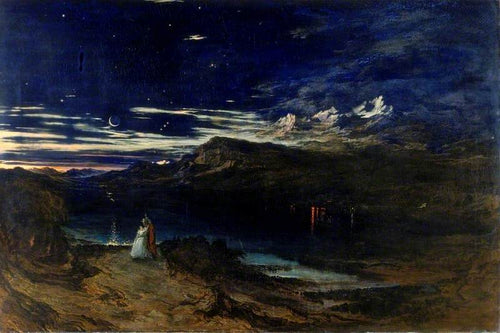 Arthur et Aegle dans la Vallée Heureuse - John Martin