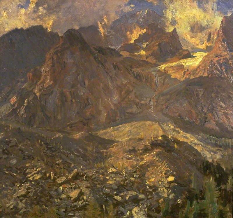 Reproduction du tableau « Val d'Aoste - John Singer Sargent » par Alpha Reproduction en peinture à l’huile