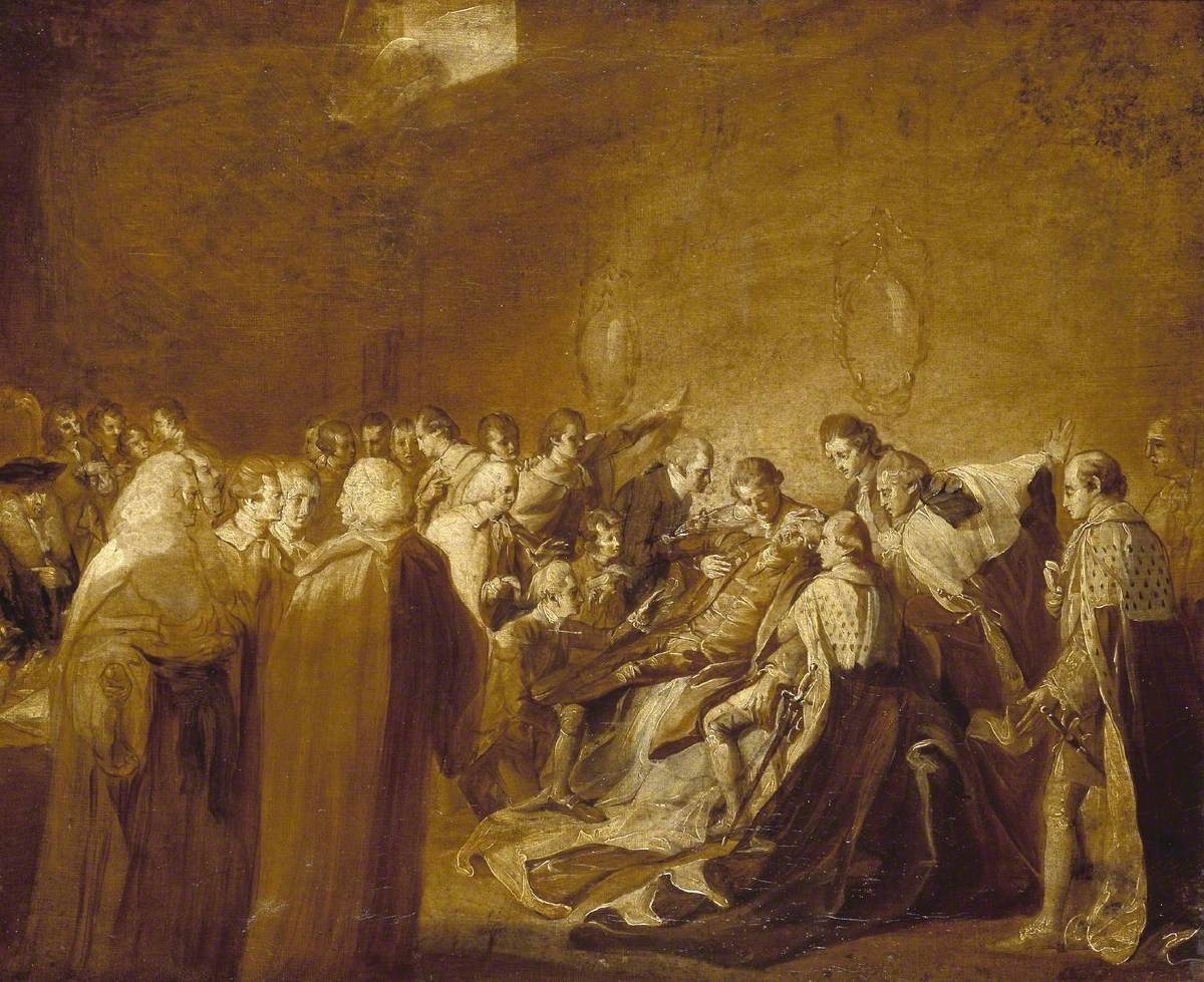 Étude pour « L'effondrement du comte de Chatham » - John Singleton Copley