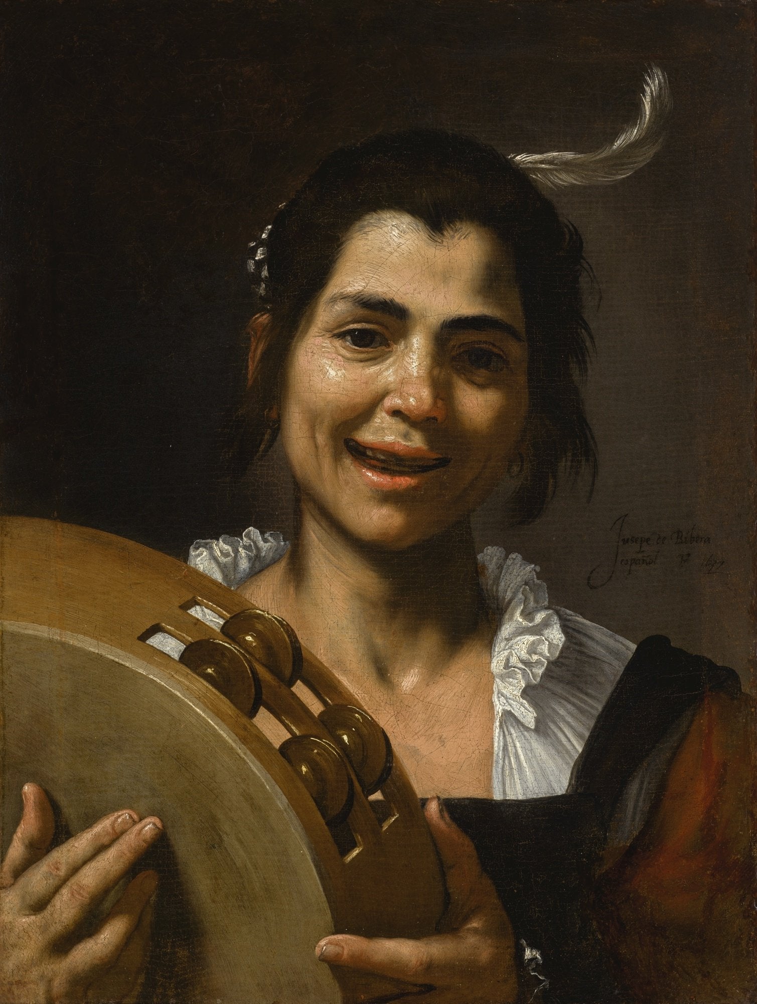 Fille au tambourin - Jusepe de Ribera - Alpha Reproduction