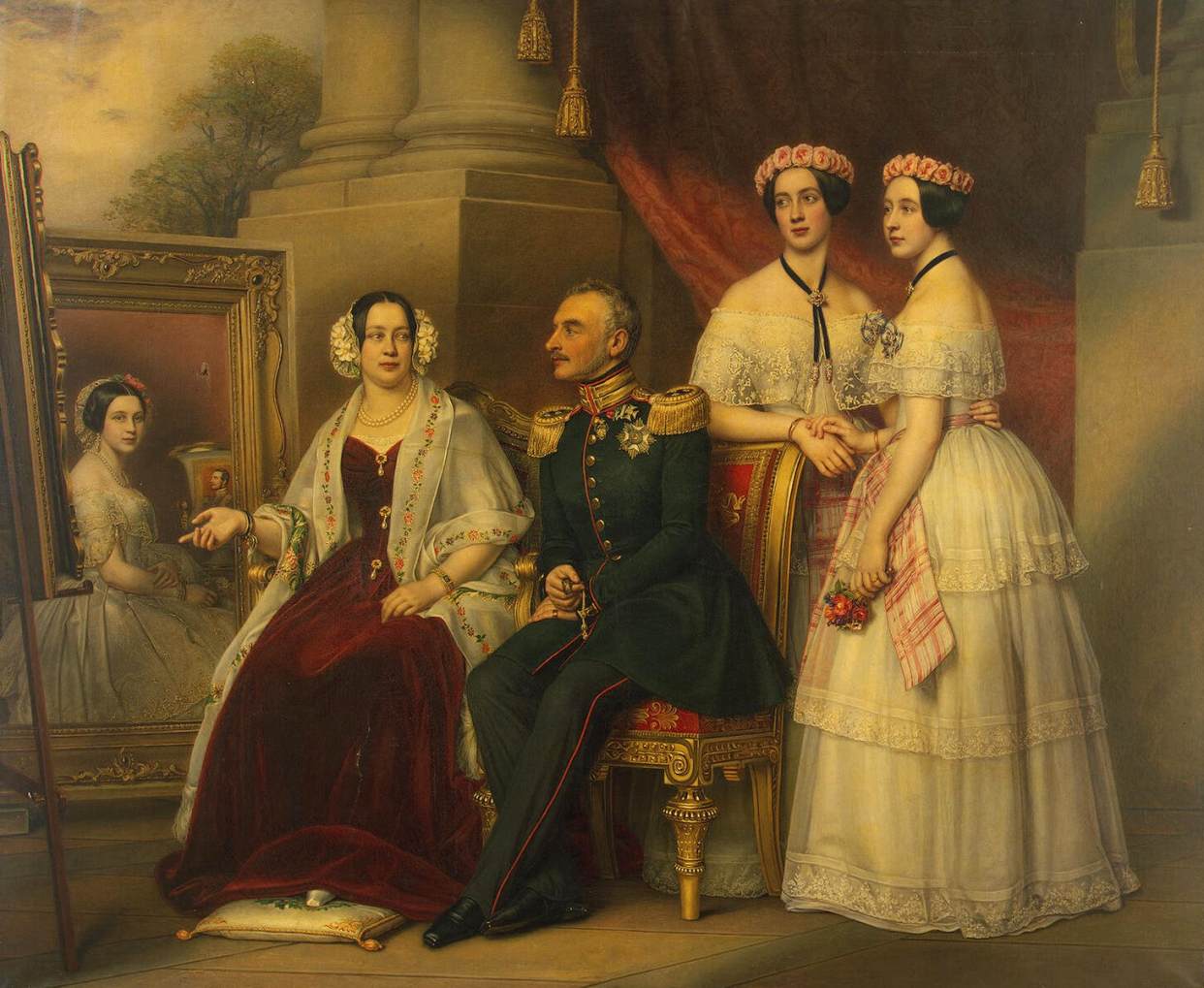 Portrait de la famille du duc de Saxe-Altenbourg Joseph - Joseph Karl Stieler