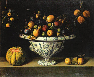Fruits dans un plat en faïence - Juan van der Hamen
