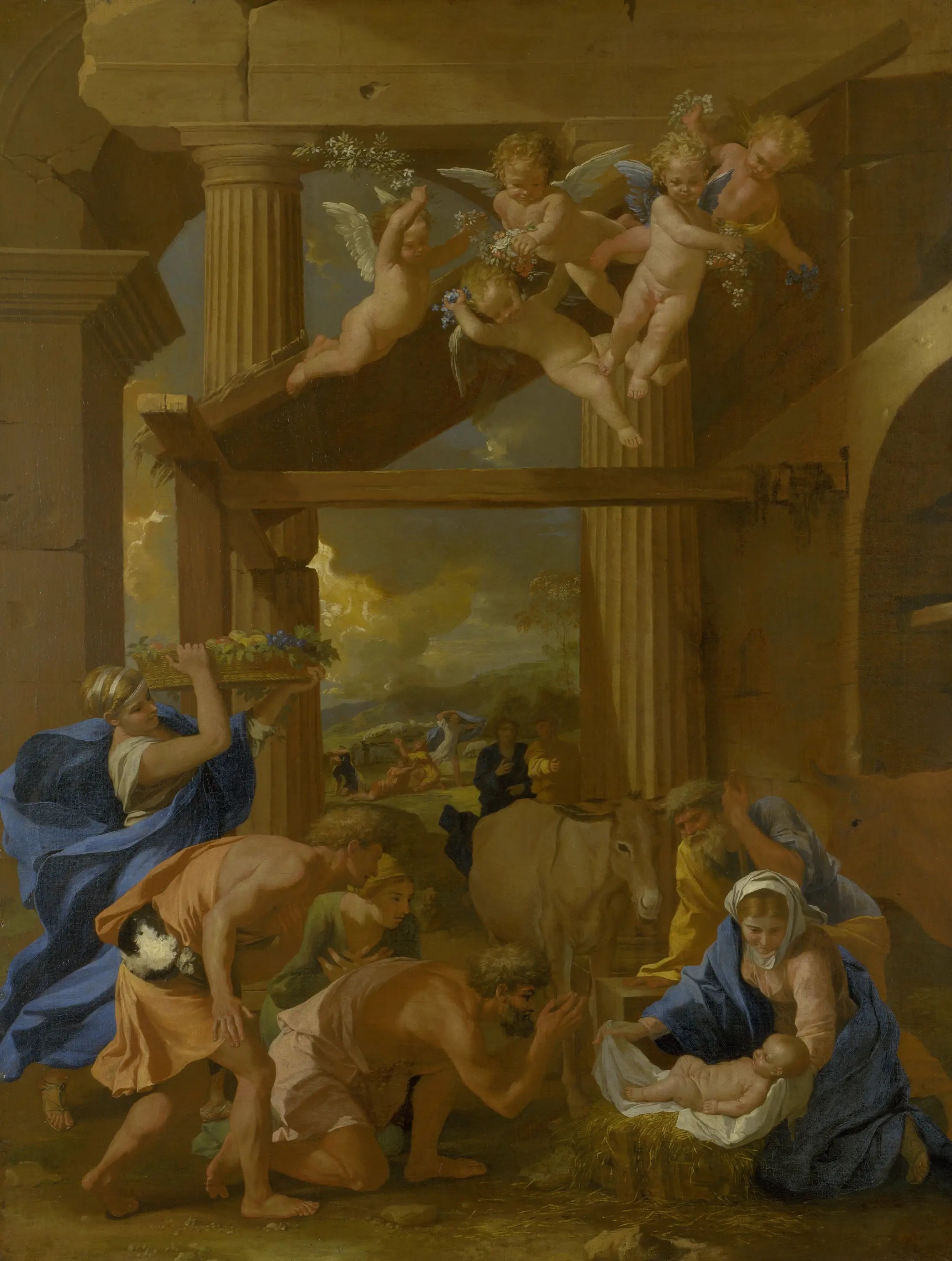 L’Adoration des bergers - Nicolas Poussin - Alpha Reproduction