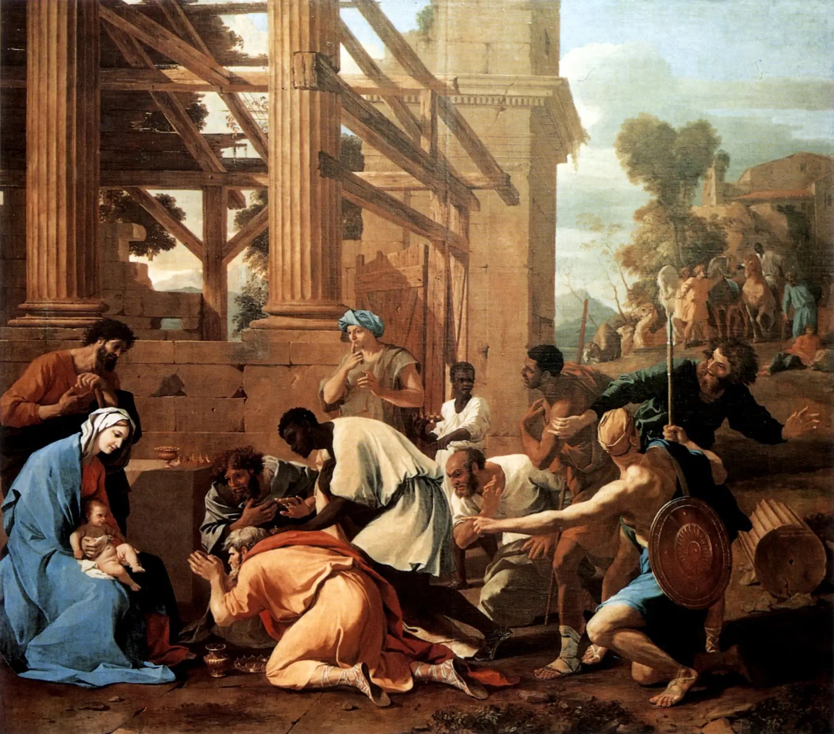 L’Adoration des mages - Nicolas Poussin - Alpha Reproduction