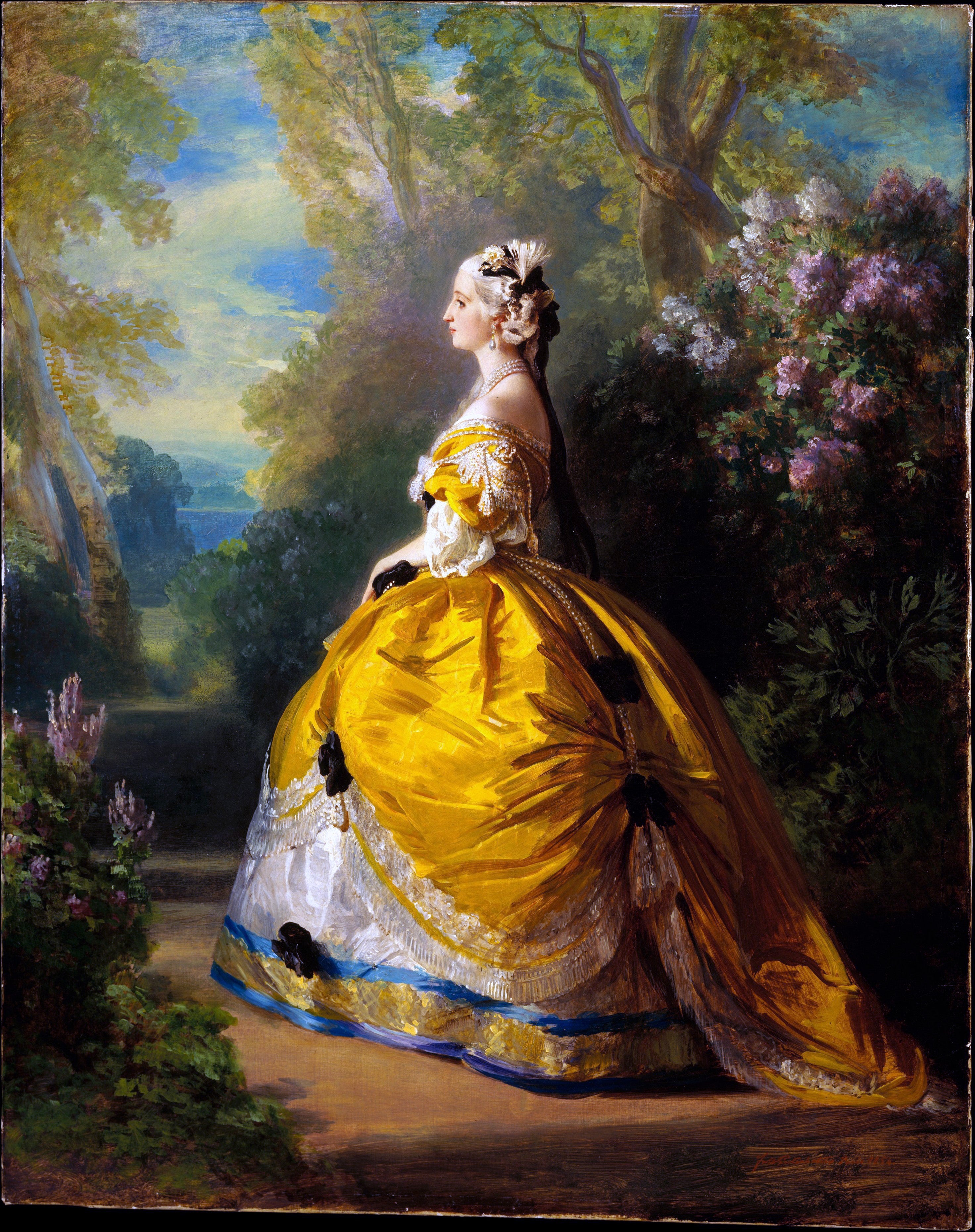 L'impératrice Eugénie à la Marie-Antoinette - Franz Xaver Winterhalter