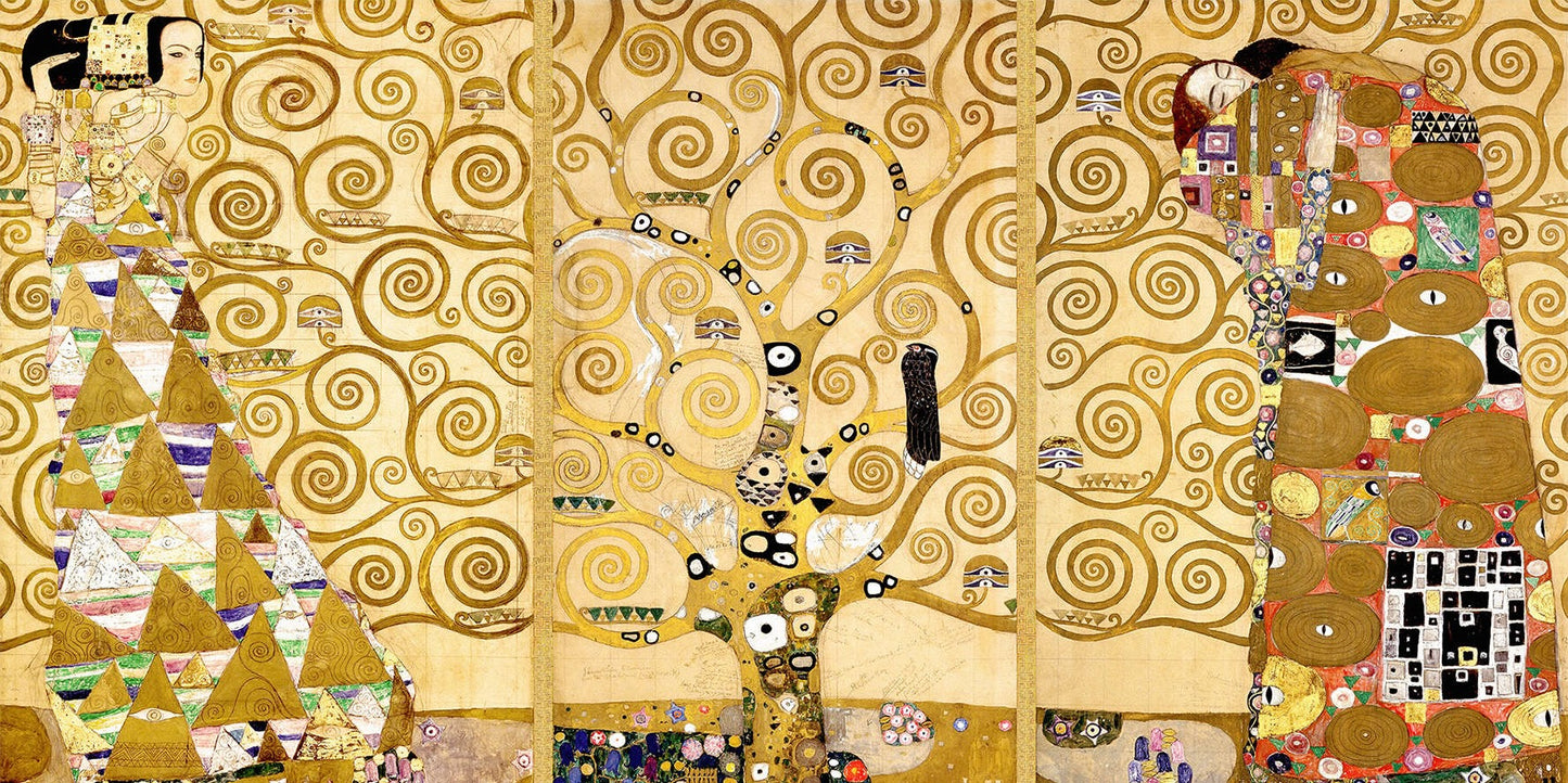 🌳✨ 生命の樹 – ストックレットのフリーズ – グスタフ・クリムト (1905–1909)