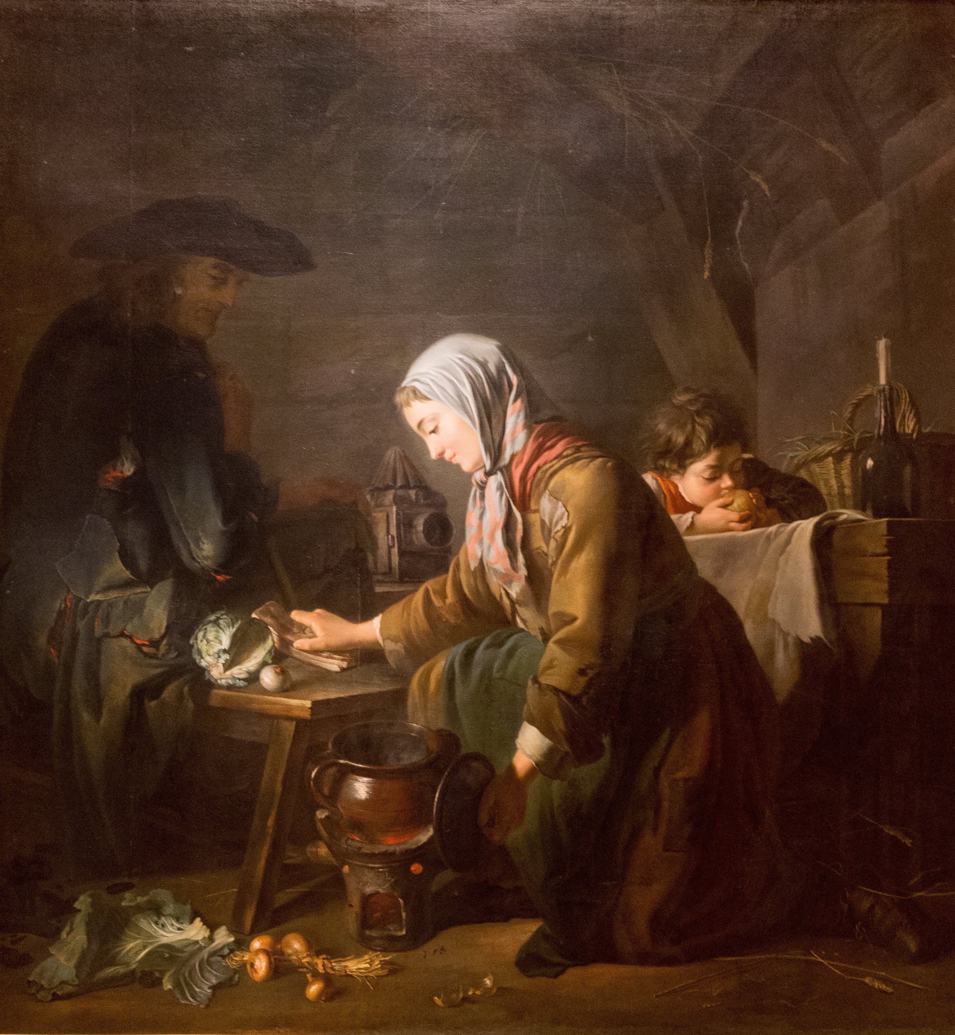 Les apprêts d'un déjeuner - Nicolas-Bernard Lépicié