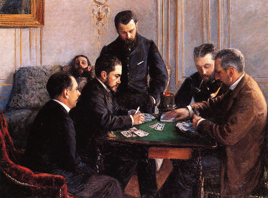Reproduction du tableau « La Partie de bésigue - Gustave Caillebotte » par Alpha Reproduction en peinture à l’huile