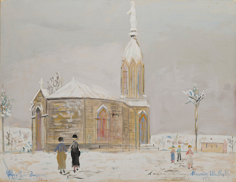 La Chapelle de Buisante (Rhône) (1933) - Maurice Utrillo