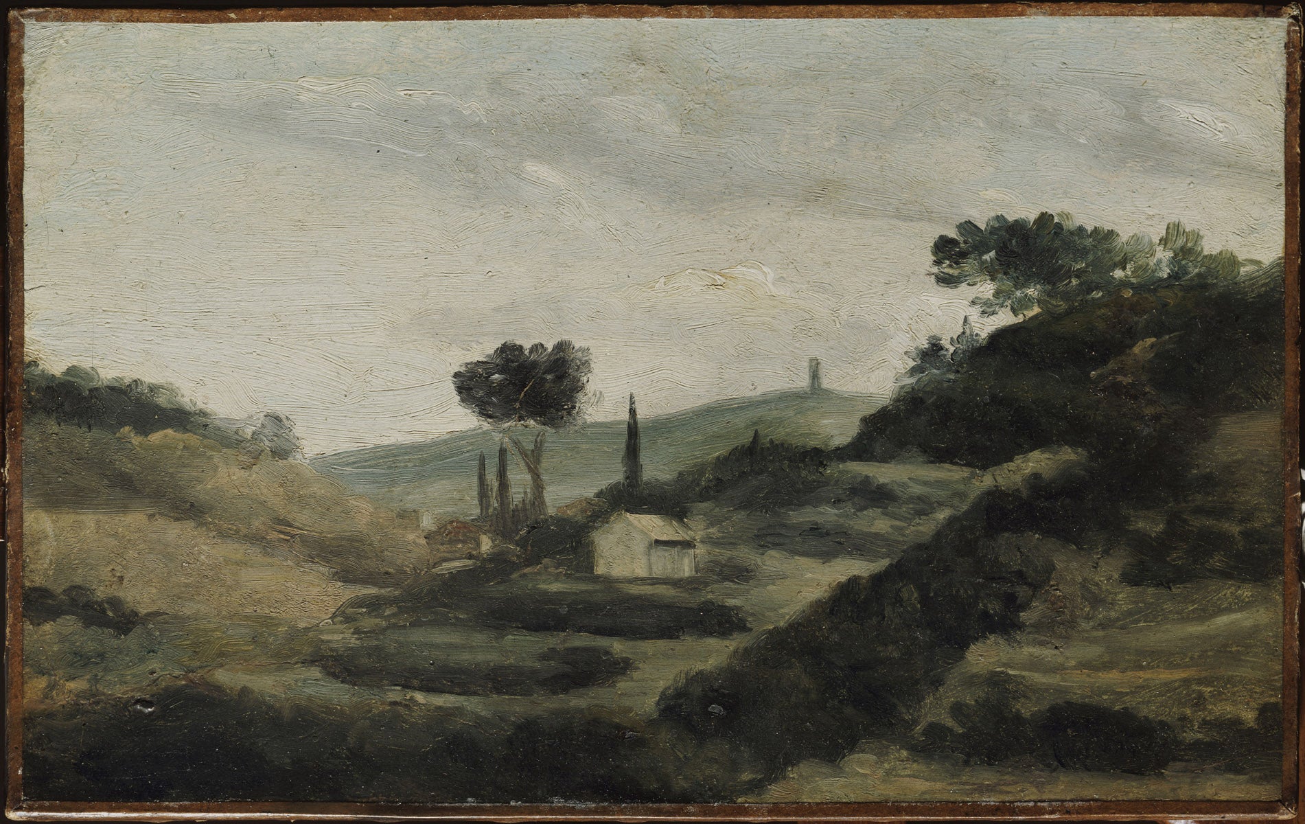 Reproduction du tableau « La Tour de César - Paul Cézanne » par Alpha Reproduction en peinture à l’huile