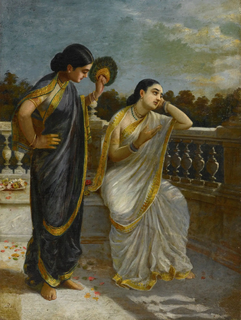 ダマヤンティ（無題） - ラヴィ・ヴァルマ̂

Source:
Damayanti (Sans titre) - Ravi Varmâ