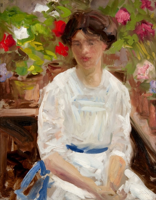 Dame en blanc - Francis Cadell