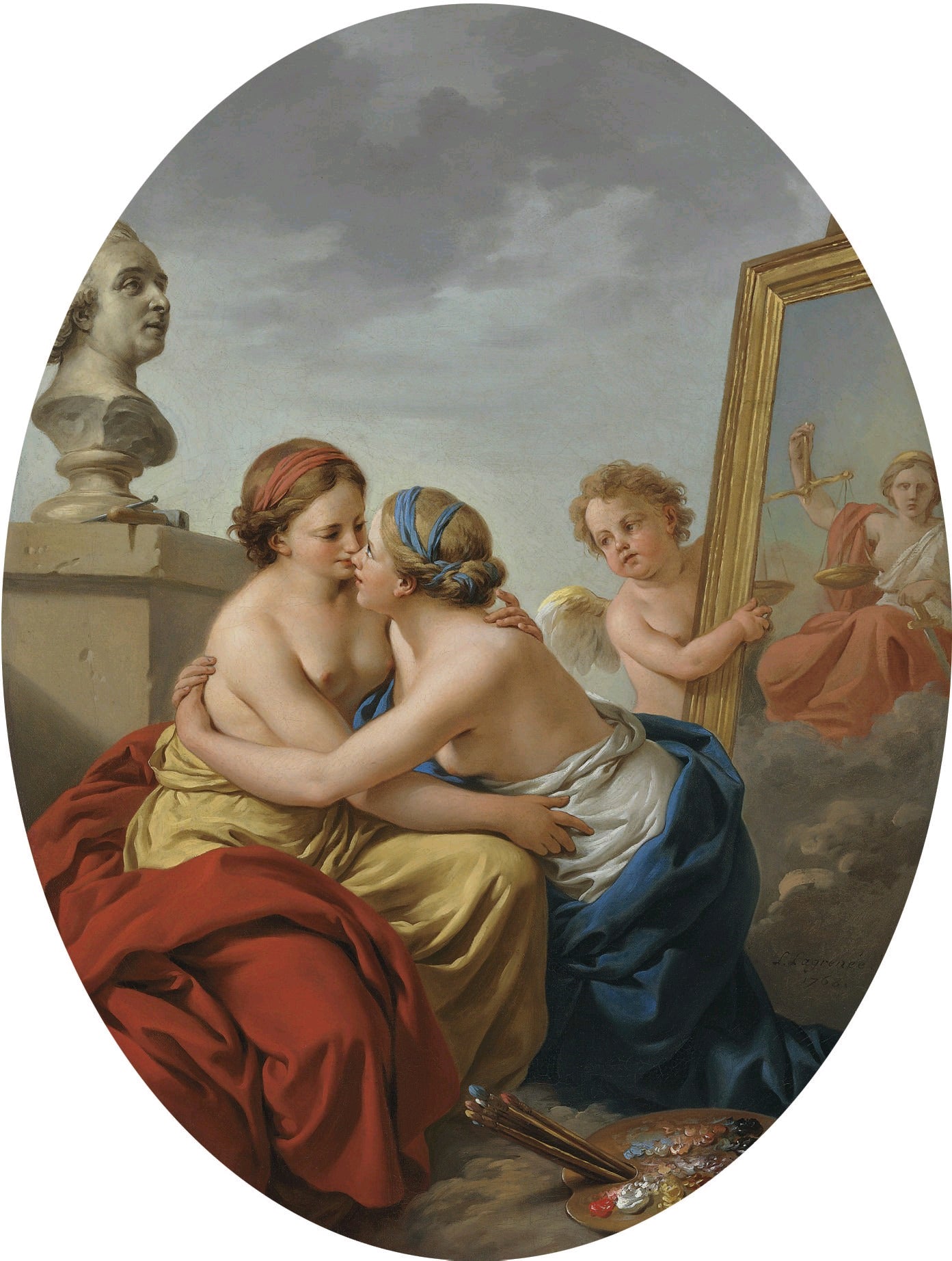 L'Union de la Sculpture et de la Peinture - Louis Jean François Lagrenée