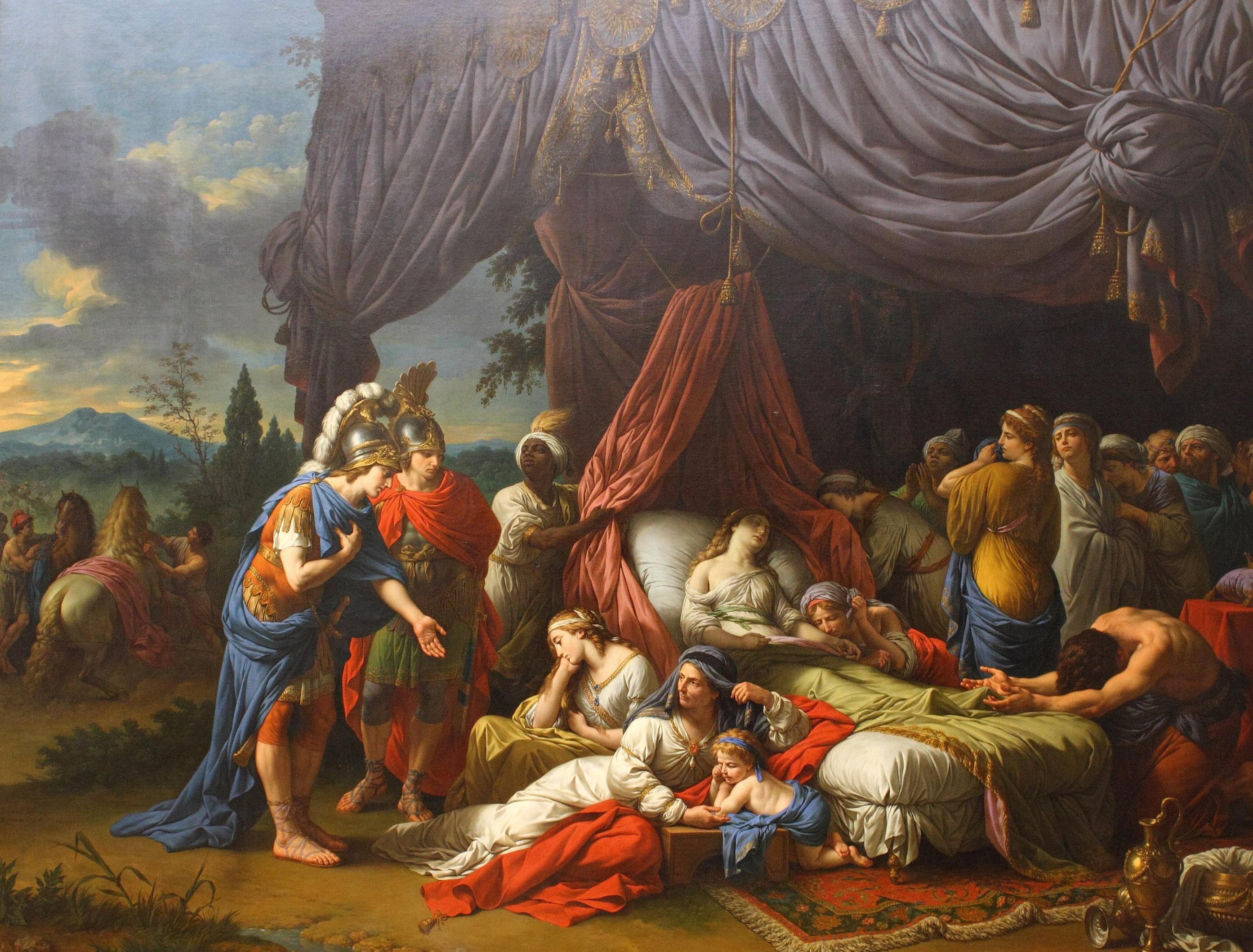 La mort de la femme de Darius - Louis Jean François Lagrenée