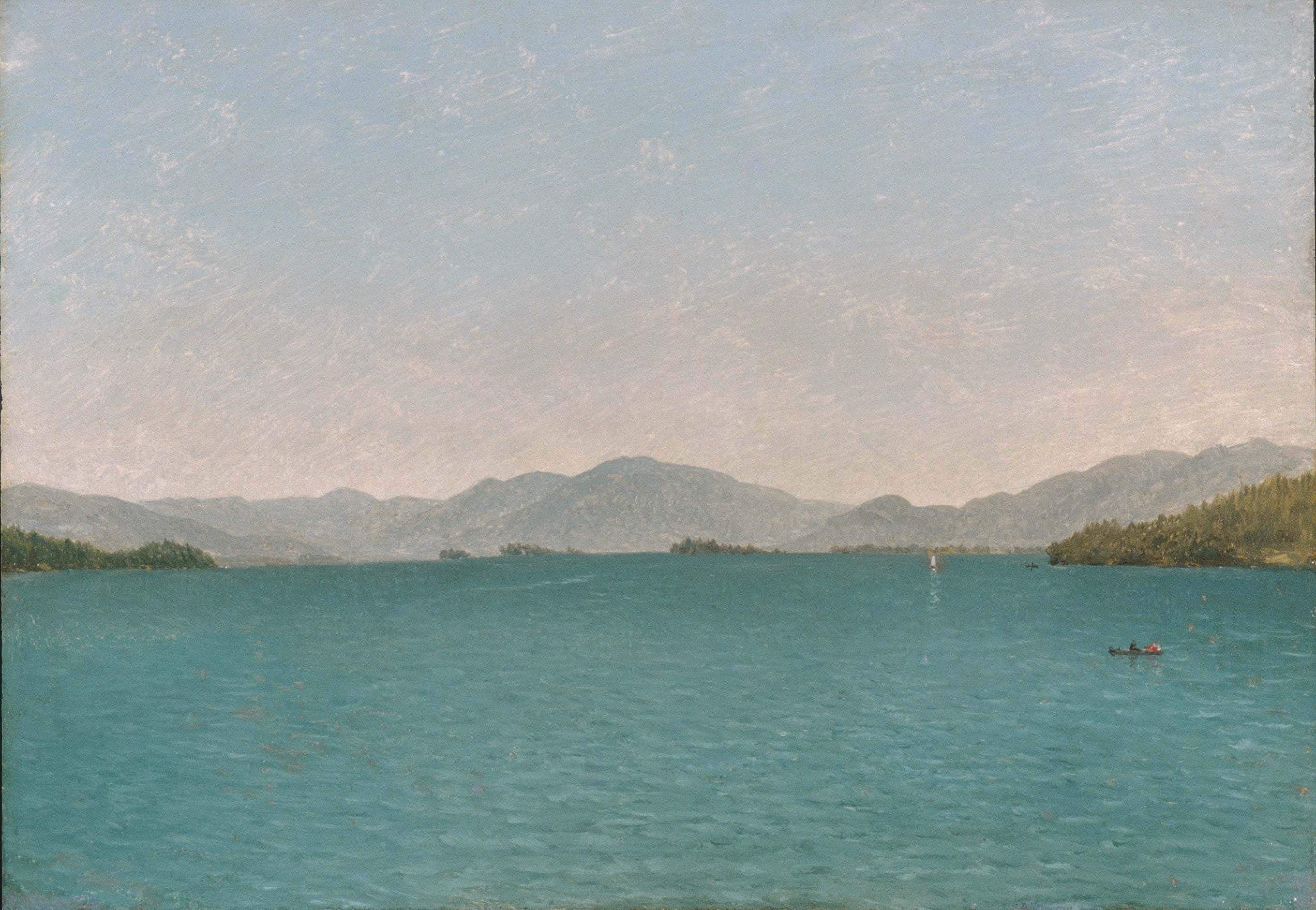 Lac George, étude gratuite - John Frederick Kensett