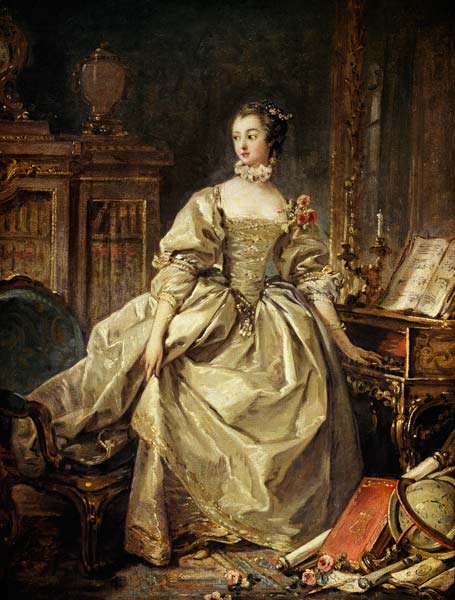 ポンパドゥール侯爵夫人とチェンバロ（1721-64） - フランソワ・ブーシェ