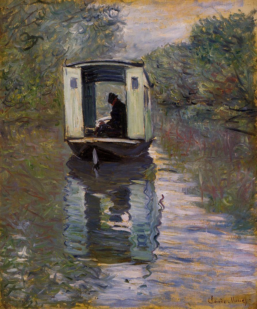 🎨 アトリエ船 – クロード・モネ (1876)