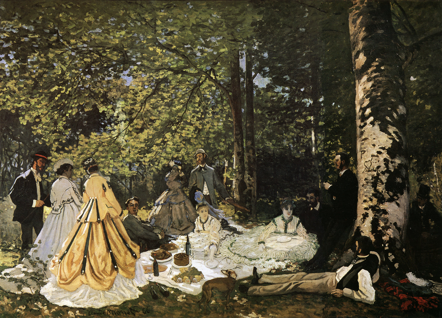 🌳 草上の昼食 – クロード・モネ (1865–1866)