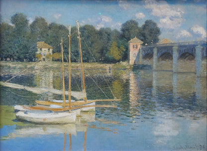 🎨 アルジャントゥイユの橋 – クロード・モネ, 1874年