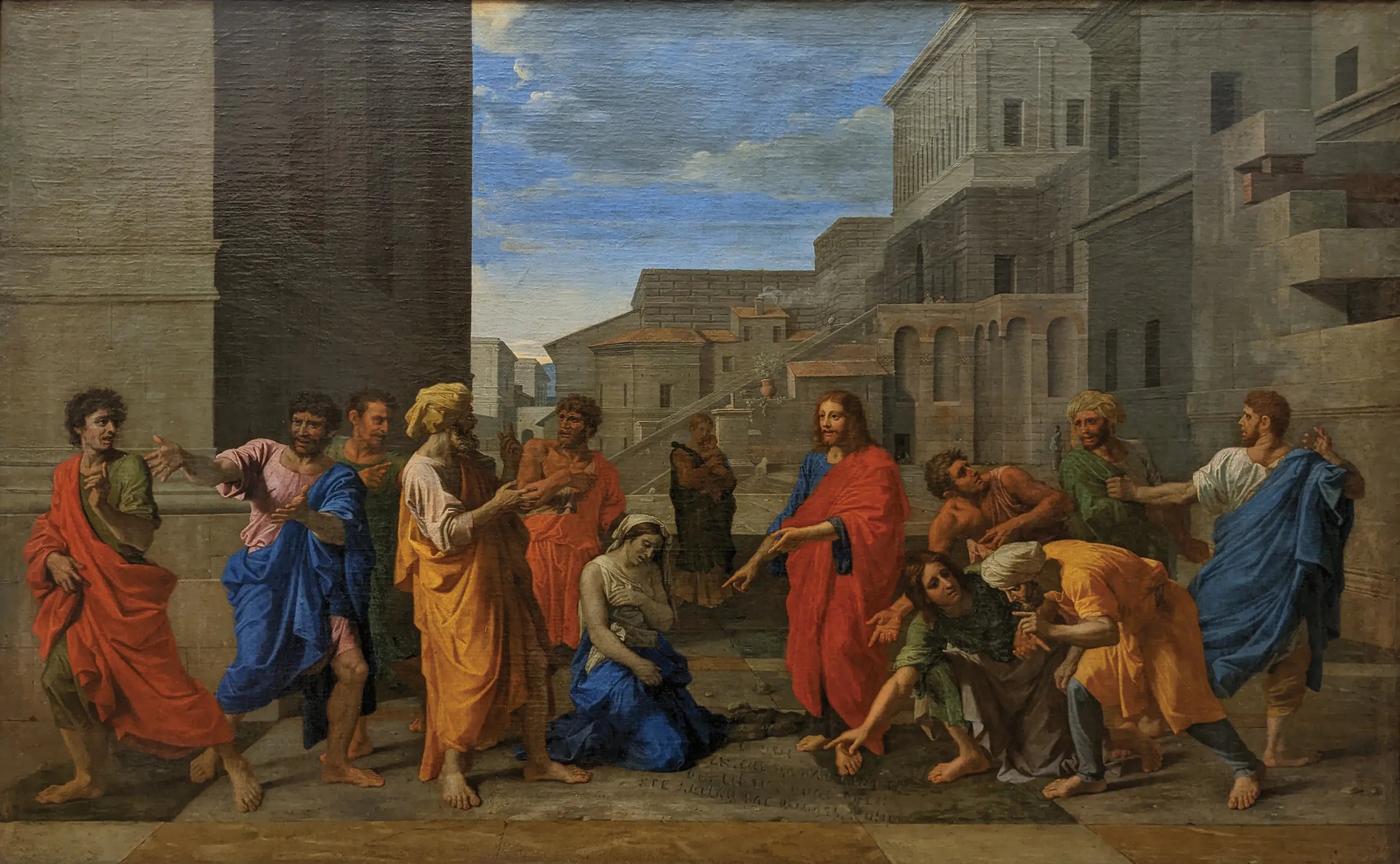 Le Christ et la femme adultère - Nicolas Poussin - Alpha Reproduction
