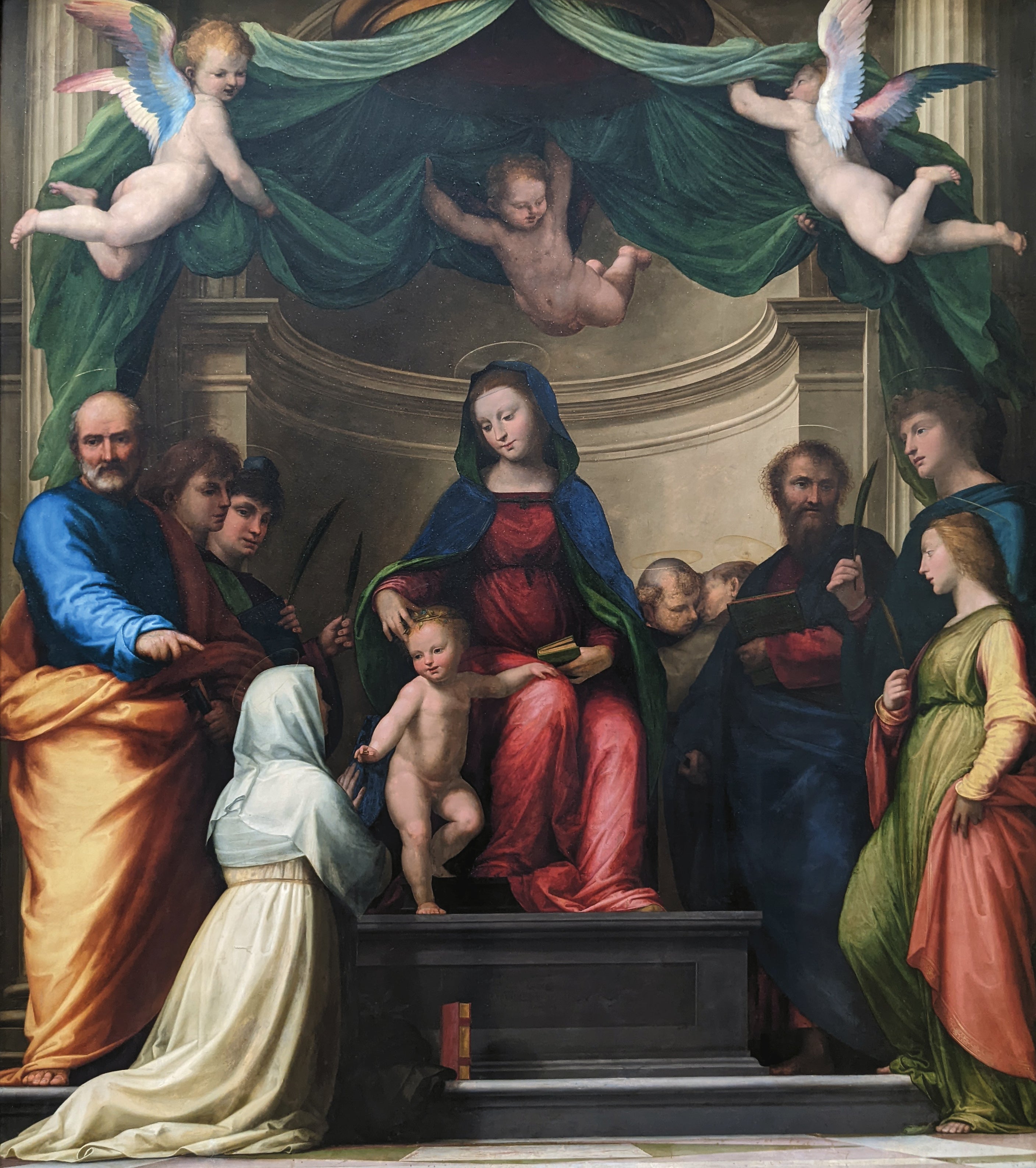 Le Mariage mystique de Sainte Catherine de Sienne - Fra Bartolomeo - Alpha Reproduction
