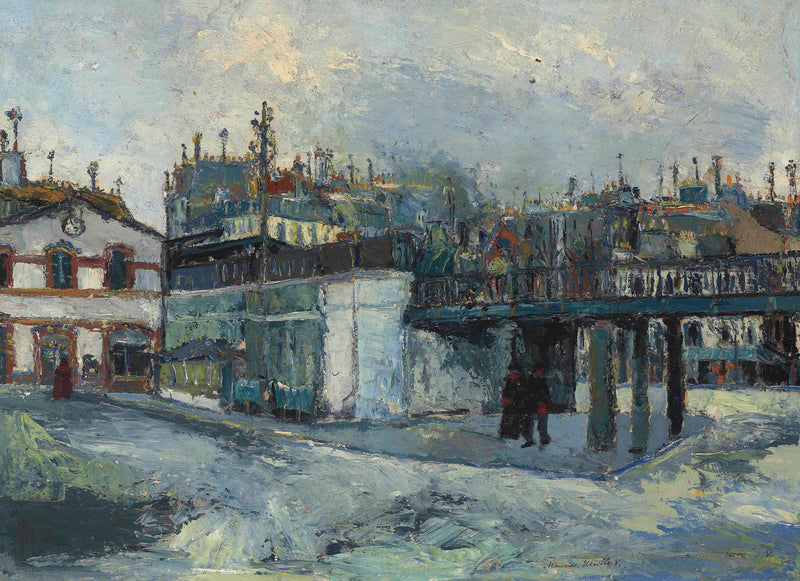 Le Viaduc (Passage Gare du Nord) (1908) - Maurice Utrillo