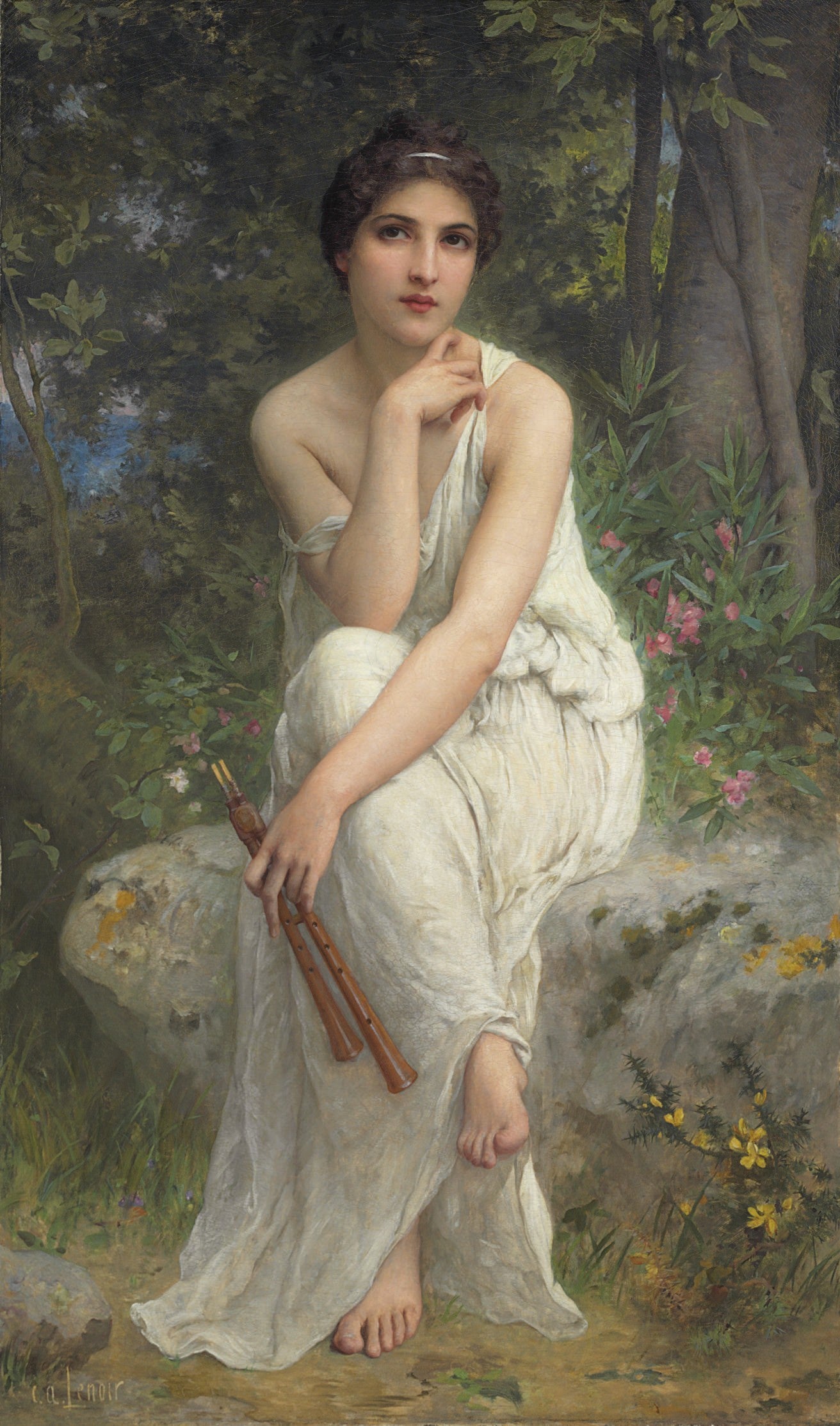 Le joueur de flûte - Charles Amable Lenoir