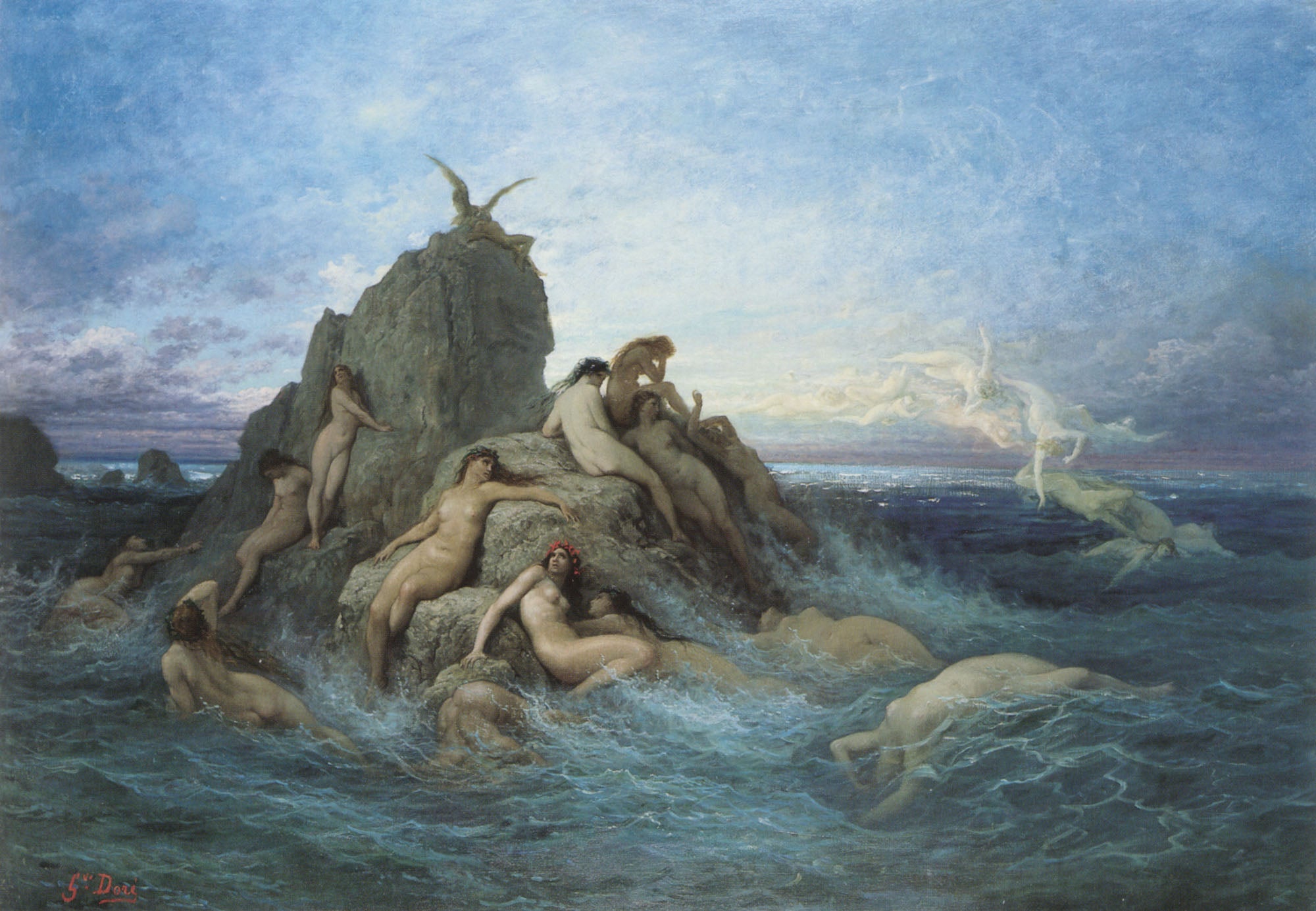 Les Océanides - Gustave Doré