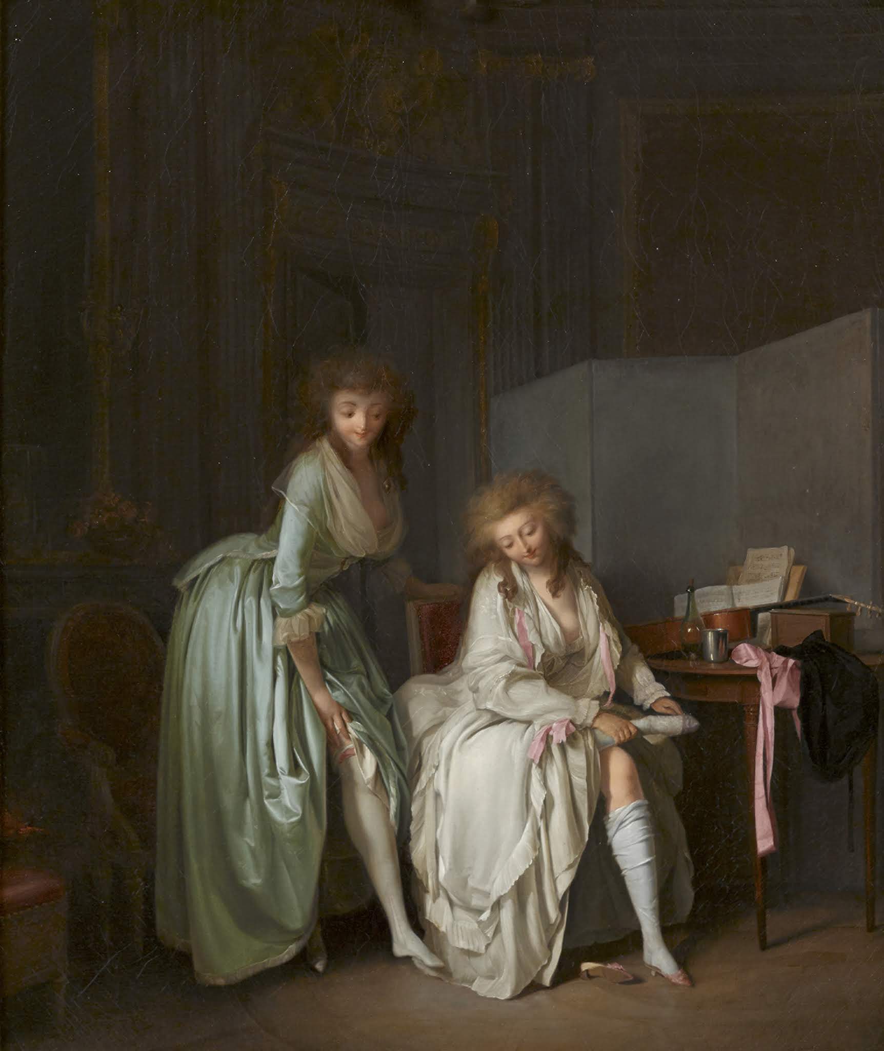 Comparaison des petits pieds - Louis-Léopold Boilly