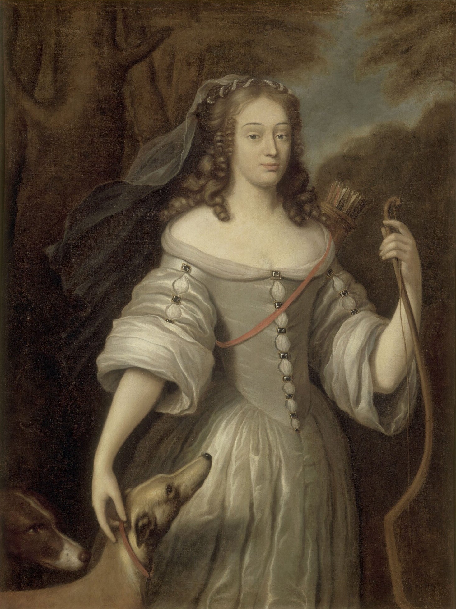 Louise-Françoise de la Baume-Le-Blanc (1644-1710), représentée en compagnie de Diane - Claude Lefèbvre