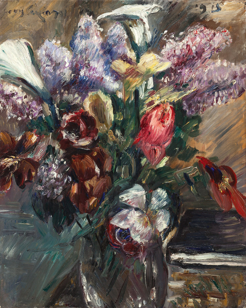 Tulipes, lilas et arums - Lovis Corinth