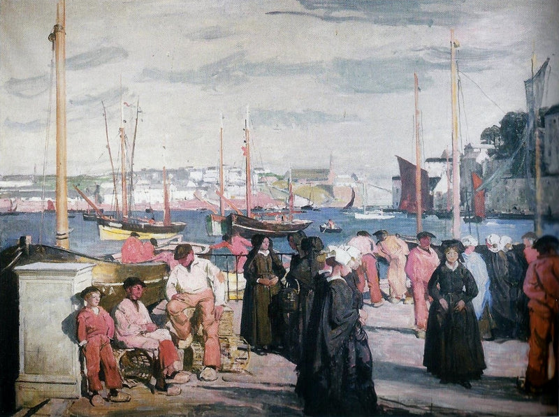 Le quai d'Audierne - Lucien Simon