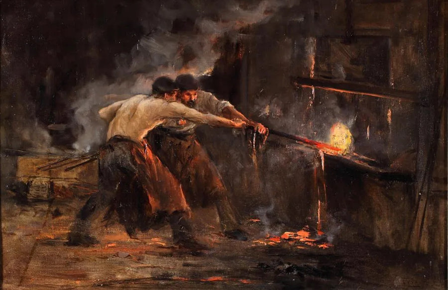 Les Forgerons — Juan Luna, vers 1890, Huile sur toile