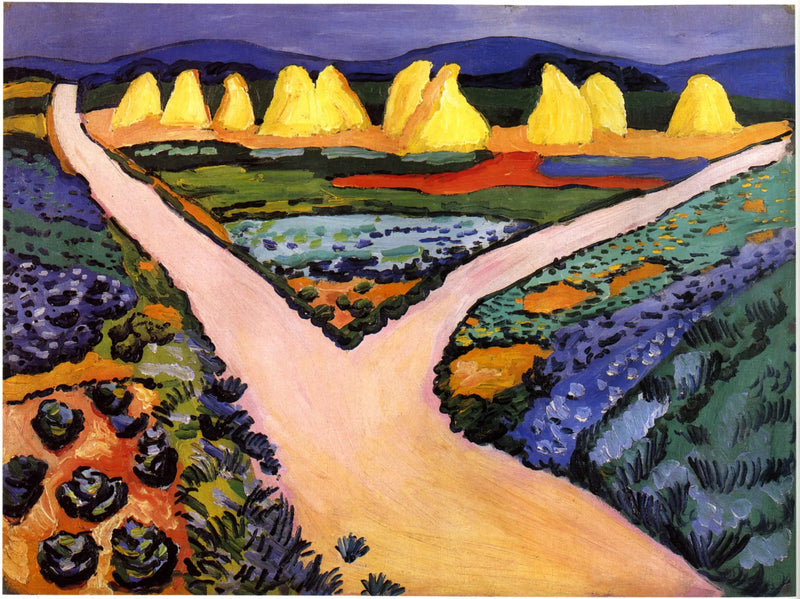 野菜畑 - オーギュスト・マッケ