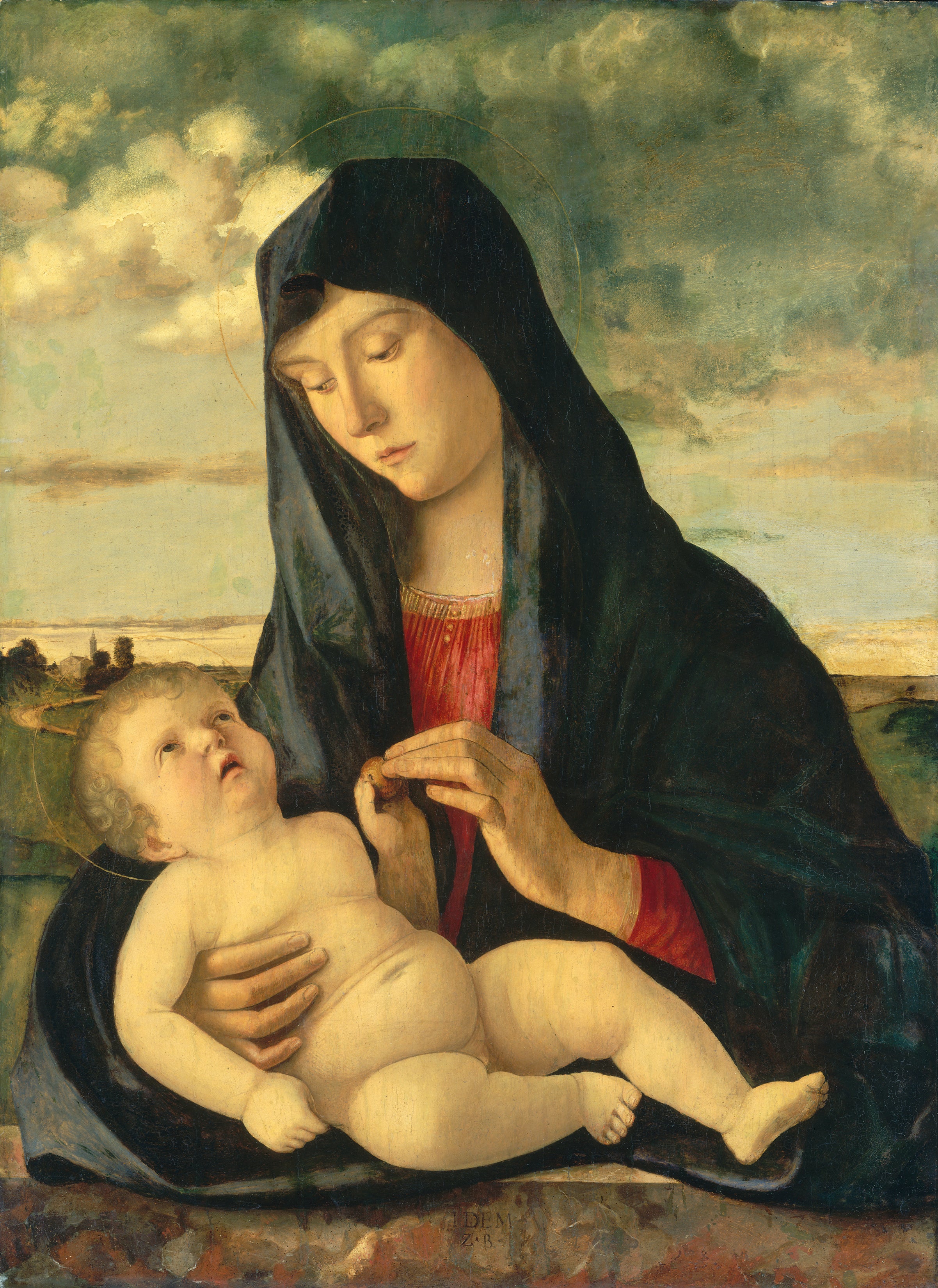 Vierge à l’Enfant dans un paysage - Giovanni Bellini - Alpha Reproduction