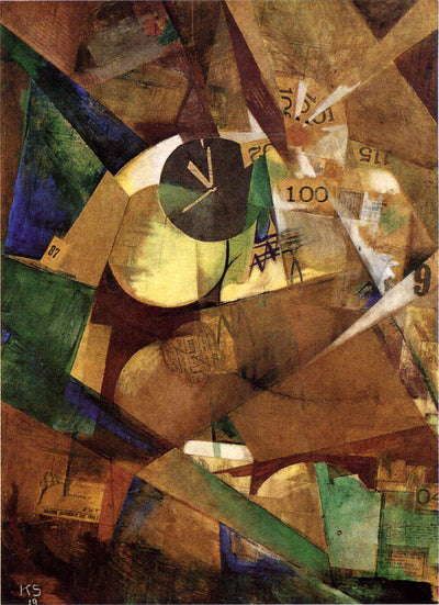 Merzpicture 9 b (La grande image de moi) - Kurt Schwitters