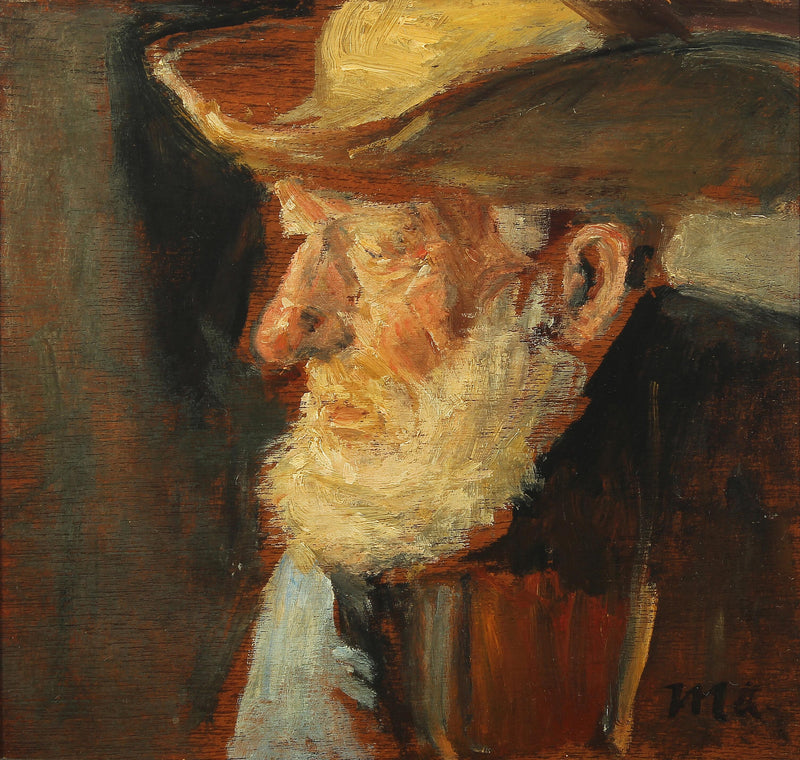 Un pêcheur pensif de Skagen. - Michael Peter Ancher