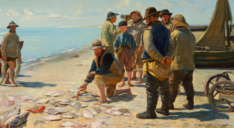 Évaluation de la prise. - Michael Peter Ancher
