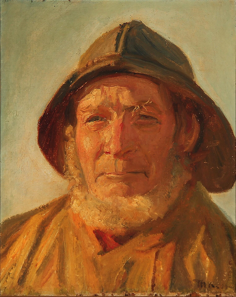 Pêcheur sous le soleil de l'après-midi. - Michael Peter Ancher