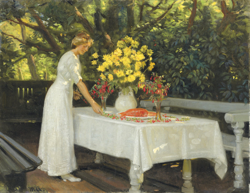 Préparation du déjeuner. - Michael Peter Ancher