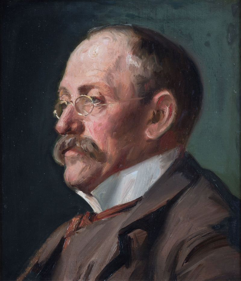 Portrait du peintre Eilif Peterssen - Michael Peter Ancher